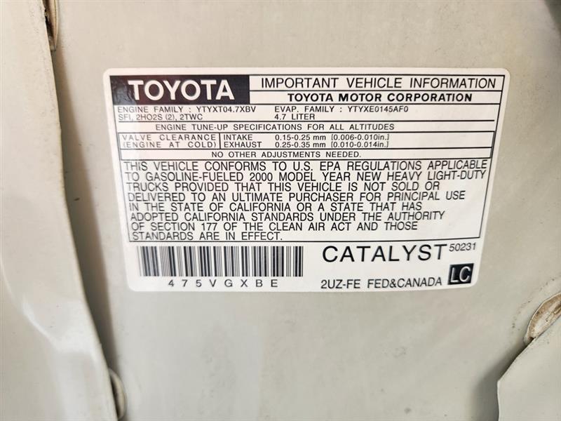 Toyota Tundra Limited Access Cab 2WD 2000