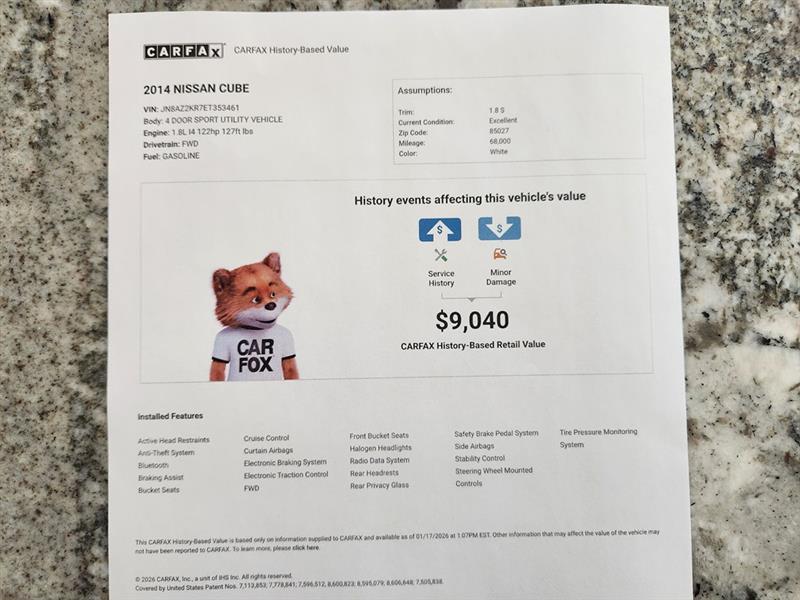 Nissan Cube 1.8 S CVT 2014