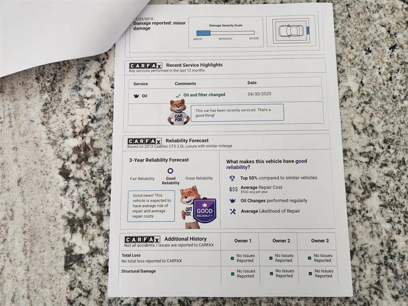 Cadillac CTS Luxury AWD 2013