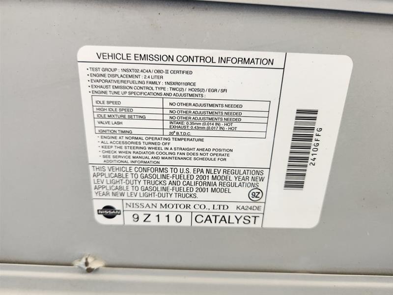 Nissan Frontier XE King Cab 2WD 2001