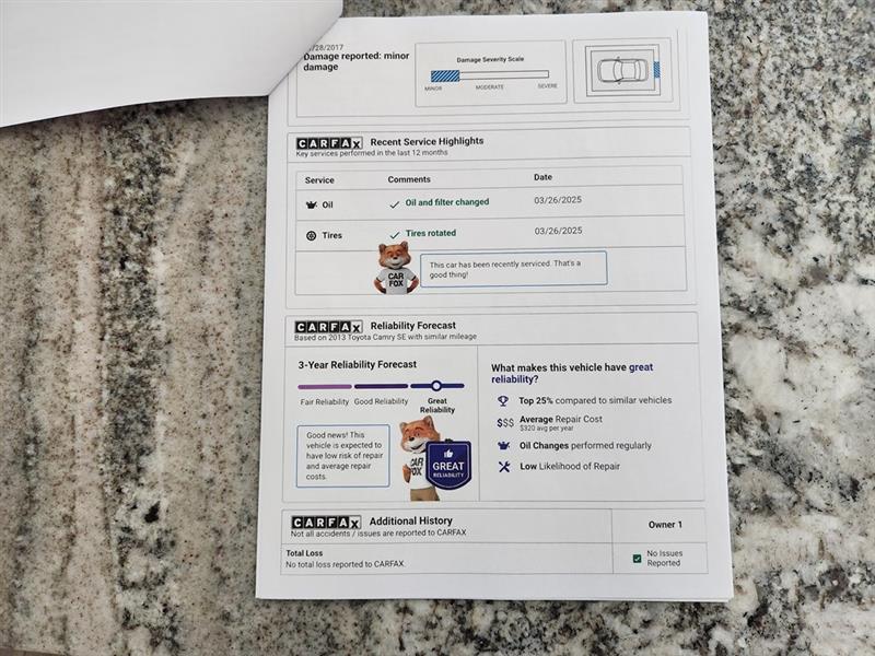 Toyota Camry SE 2013