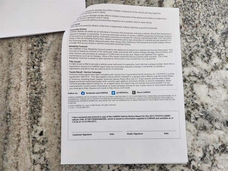 Toyota Camry SE 2013