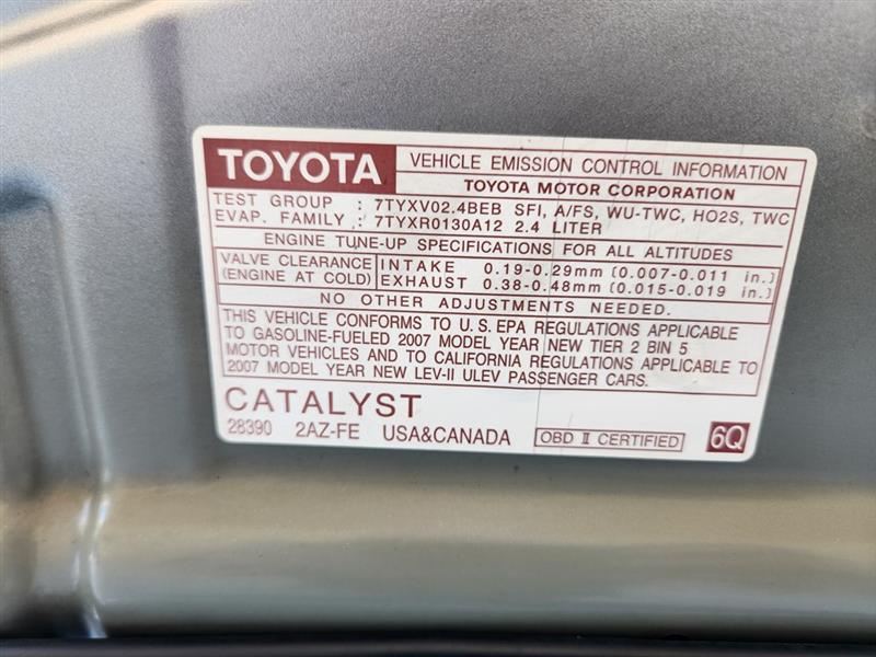 Toyota Camry XLE 2007