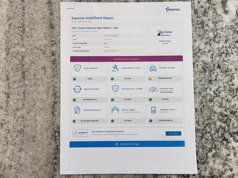 Toyota 4Runner SR5 2WD 2007