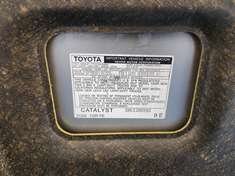 Toyota 4Runner SR5 2WD 2007