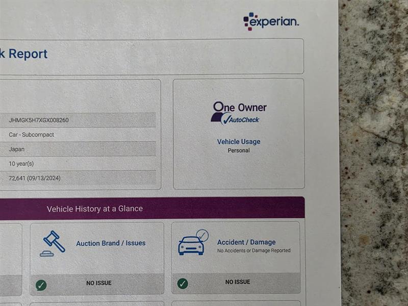 Honda Fit EX CVT 2016