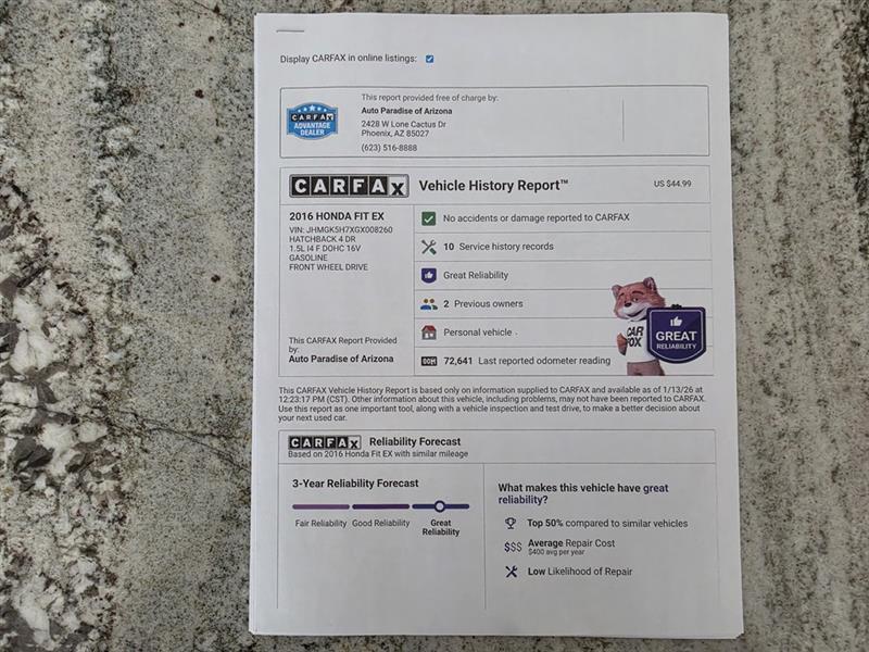 Honda Fit EX CVT 2016