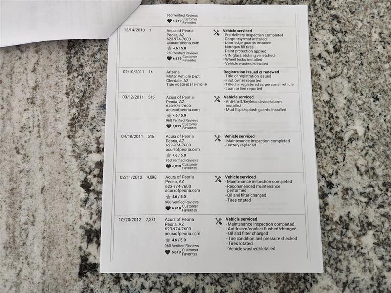 Acura TL 5-Speed AT with Tech Package 2011