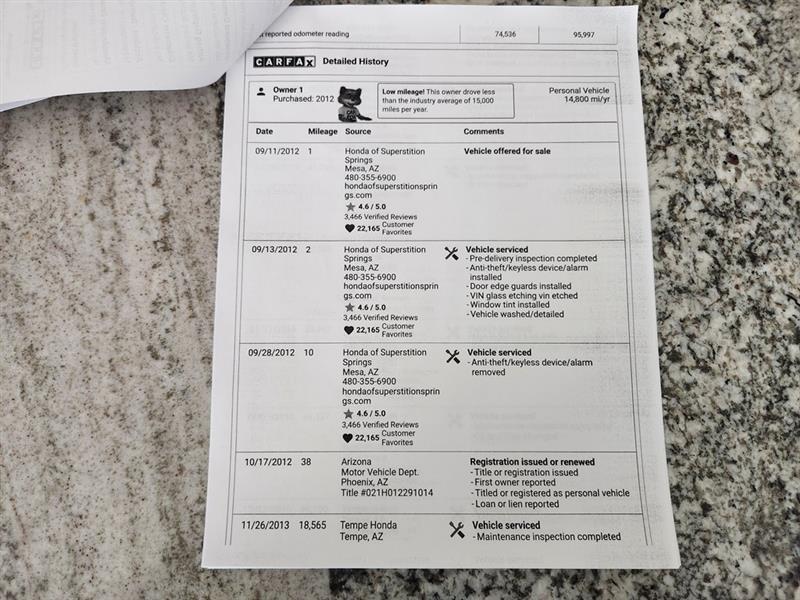 Honda Odyssey EX-L 2012