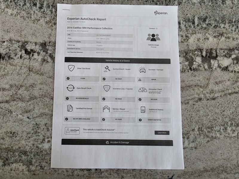 Cadillac SRX Performance Collection FWD 2016
