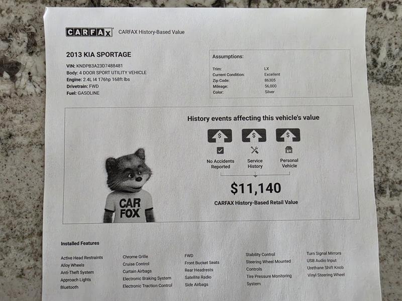 Kia Sportage LX FWD 2013