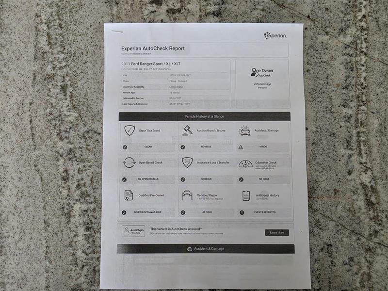 Ford Ranger Sport SuperCab 2WD 2011