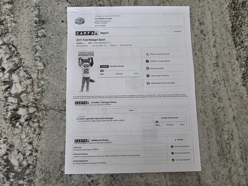 Ford Ranger Sport SuperCab 2WD 2011