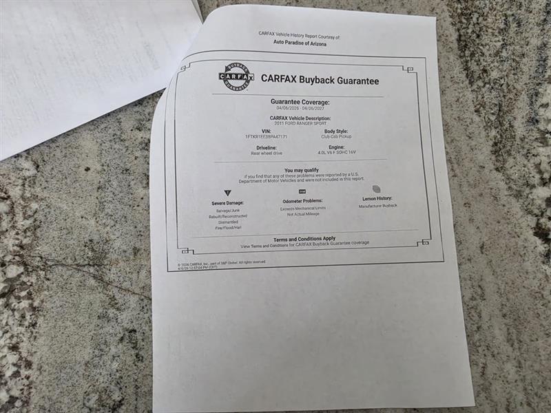 Ford Ranger Sport SuperCab 2WD 2011