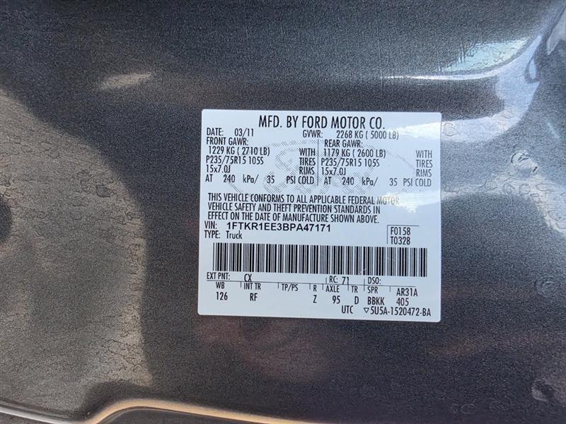 Ford Ranger Sport SuperCab 2WD 2011