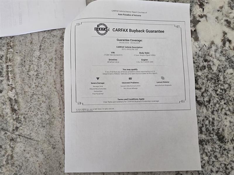 Lexus RX 350 AWD 2010