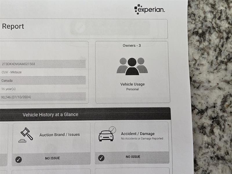 Toyota RAV4 Limited V6 4WD 2010