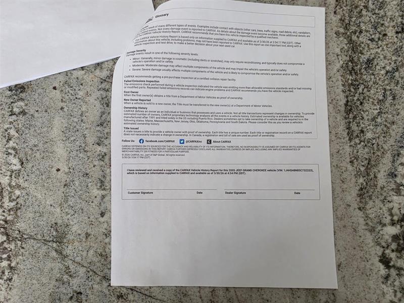 Jeep Grand Cherokee Laredo 2WD 2005