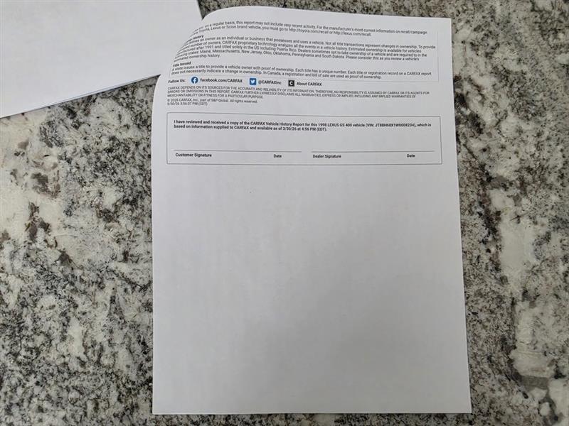 Lexus GS 400 GS 400 1998