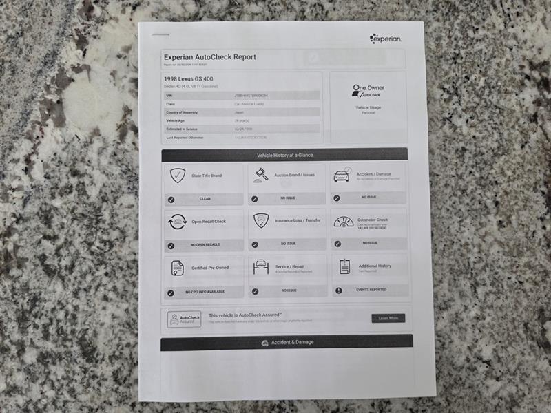 Lexus GS 400 GS 400 1998