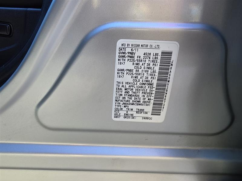 Nissan Rogue AWD SL 2011