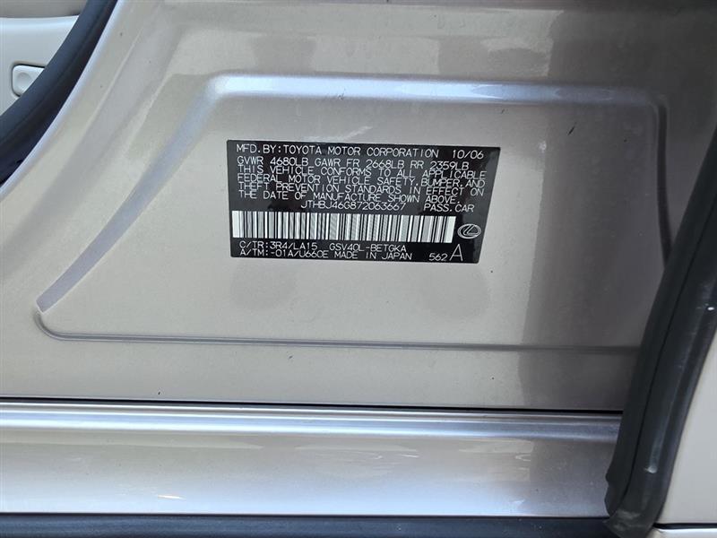 Lexus ES 350 Sedan 2007