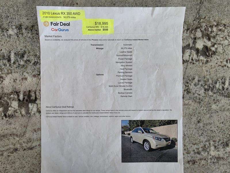Lexus RX 350 AWD 2010