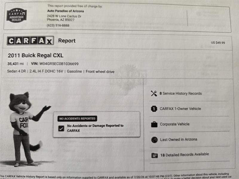 Buick Regal CXL - 3XL 2011