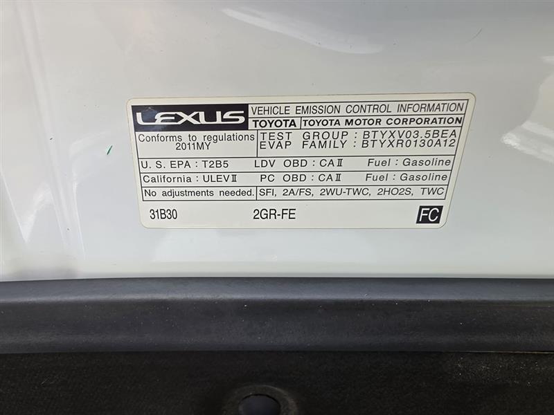 Lexus ES 350 Sedan 2011
