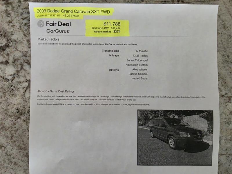 Dodge Grand Caravan SXT 2009