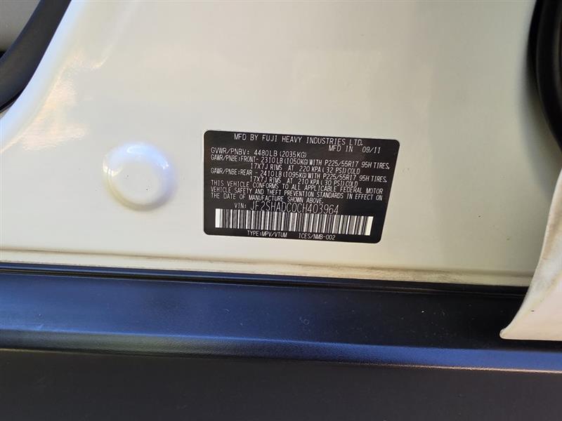 Subaru Forester 2.5X Premium 2012