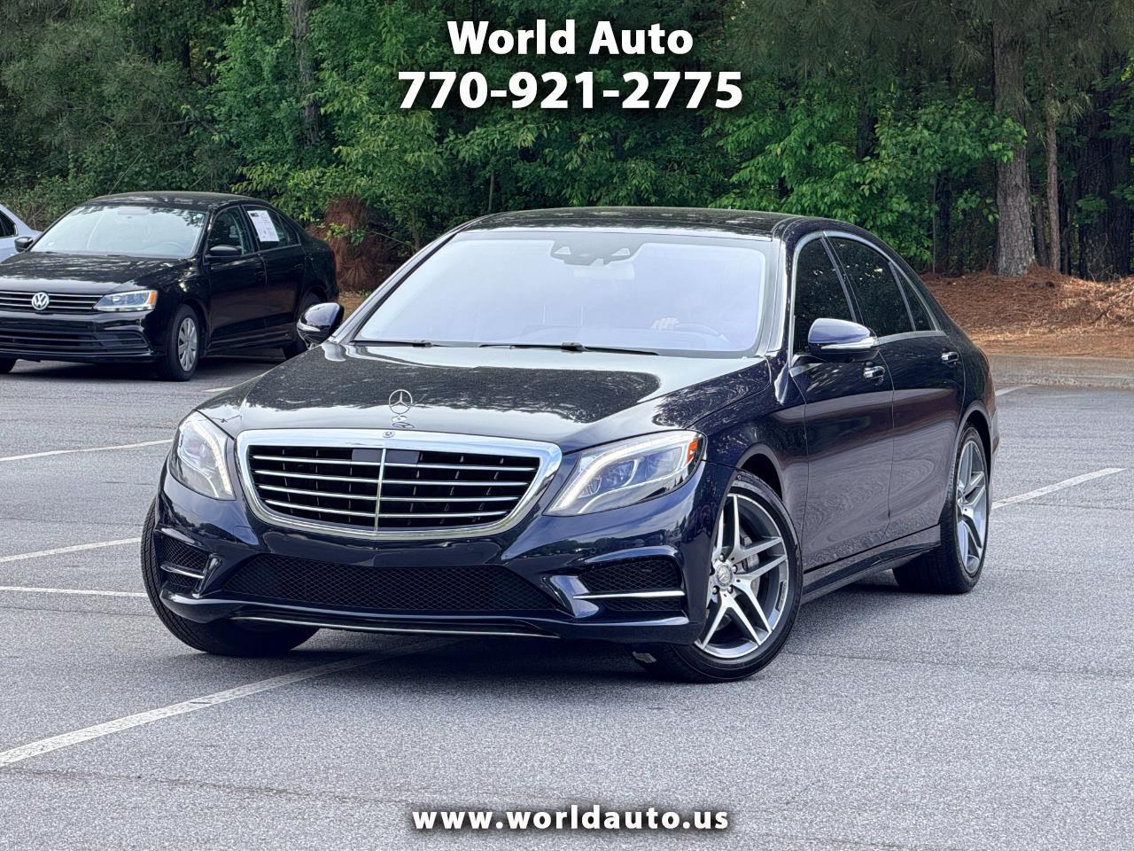 Lunar Blue Metallic 2016 Mercedes-Benz S-Class Sedan All-Wheel Drive Automatic