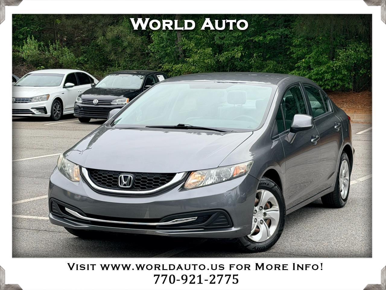 Honda Civic LX Sedan 5-Speed AT 2013