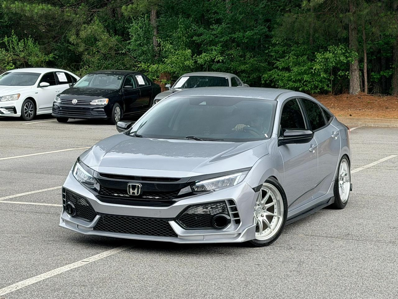 Lunar Silver Metallic 2020 Honda Civic Sedan Front-Wheel Drive Automatic