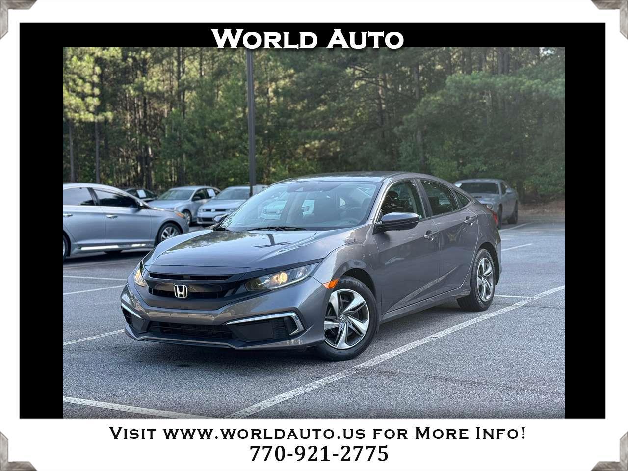 Honda Civic LX Honda Sensing Sedan CVT 2019