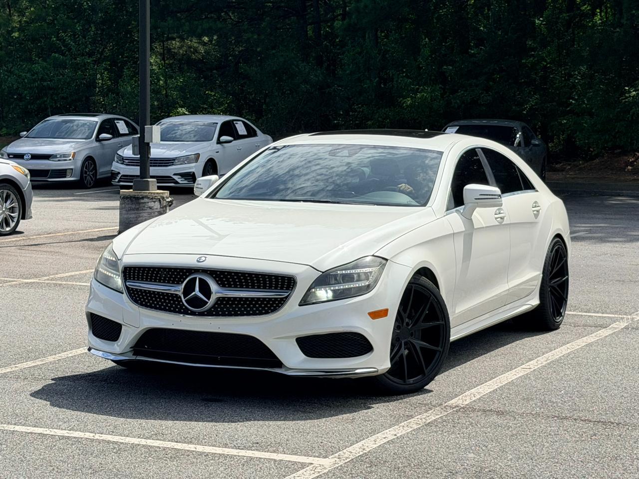 Diamond White 2015 Mercedes-Benz CLS Sedan All-Wheel Drive Automatic