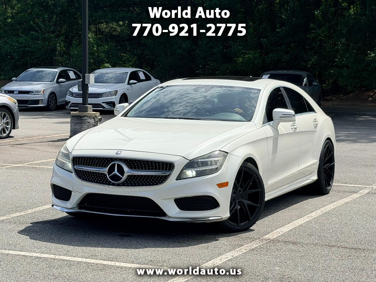 Diamond White 2015 Mercedes-Benz CLS Sedan All-Wheel Drive Automatic