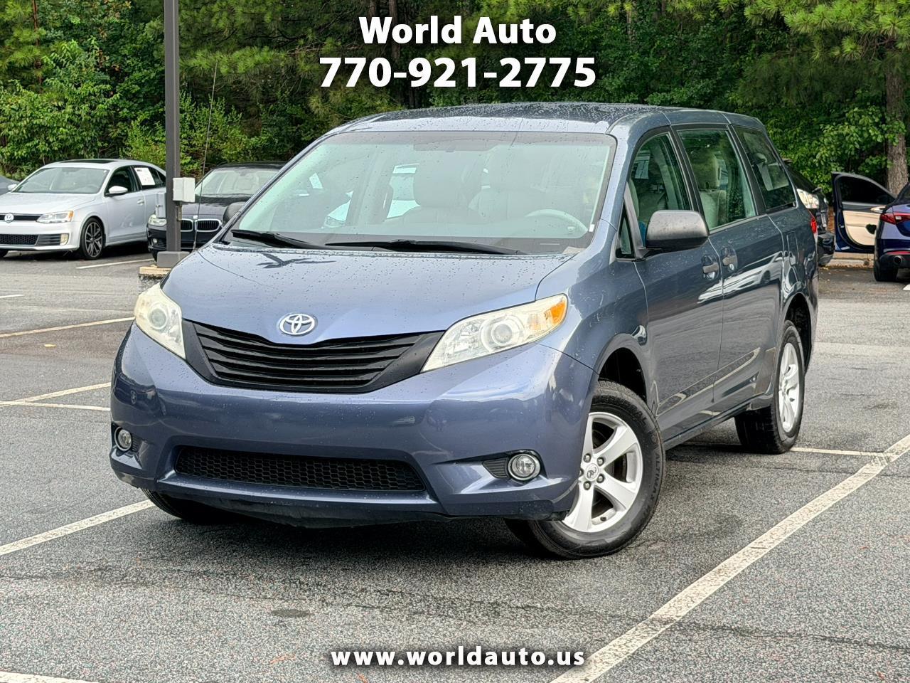 Shoreline Blue Pearl 2013 Toyota Sienna Minivan Front-Wheel Drive Automatic