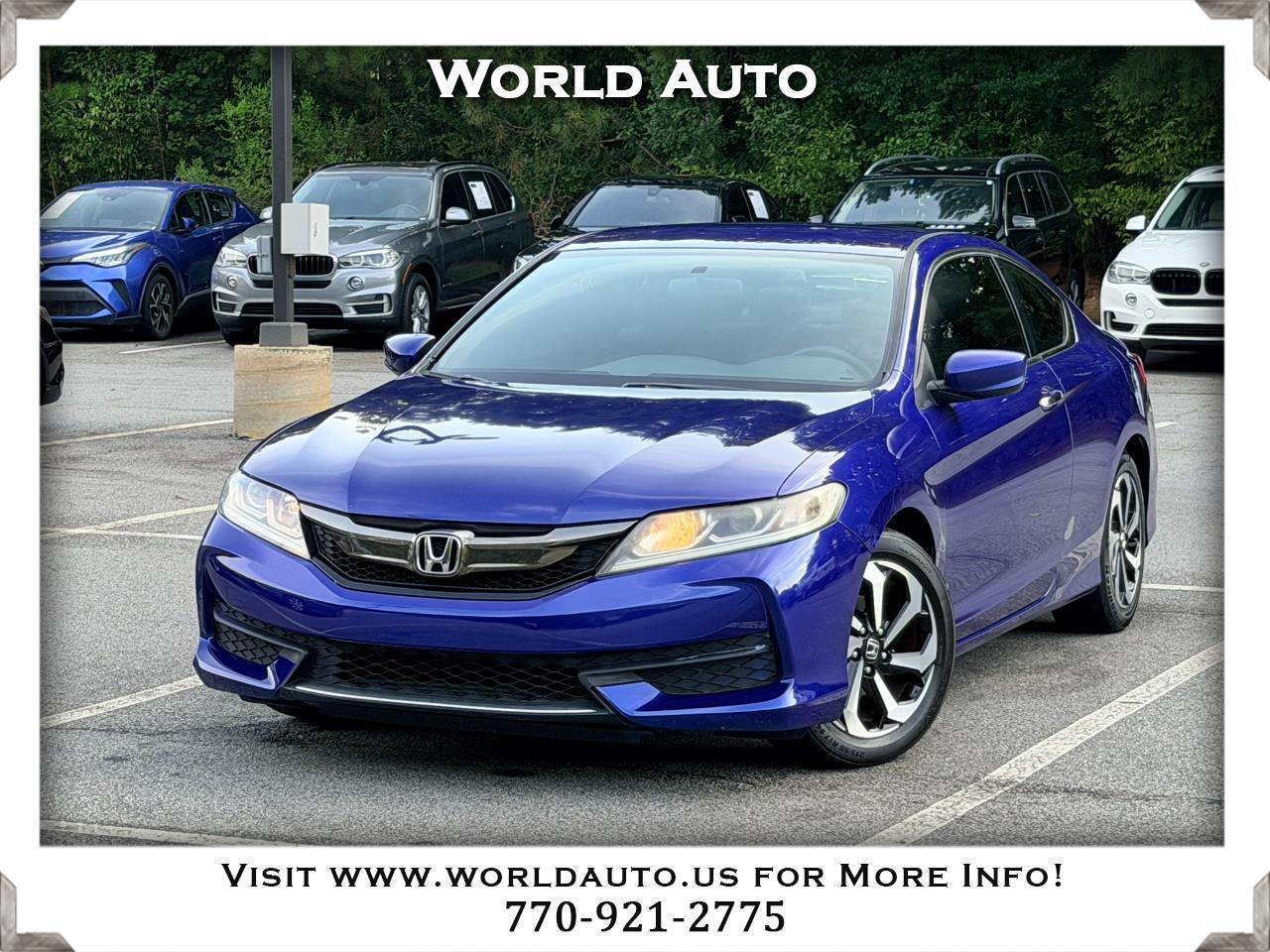 2017 Honda Accord LX-S Coupe 6-Spd MT