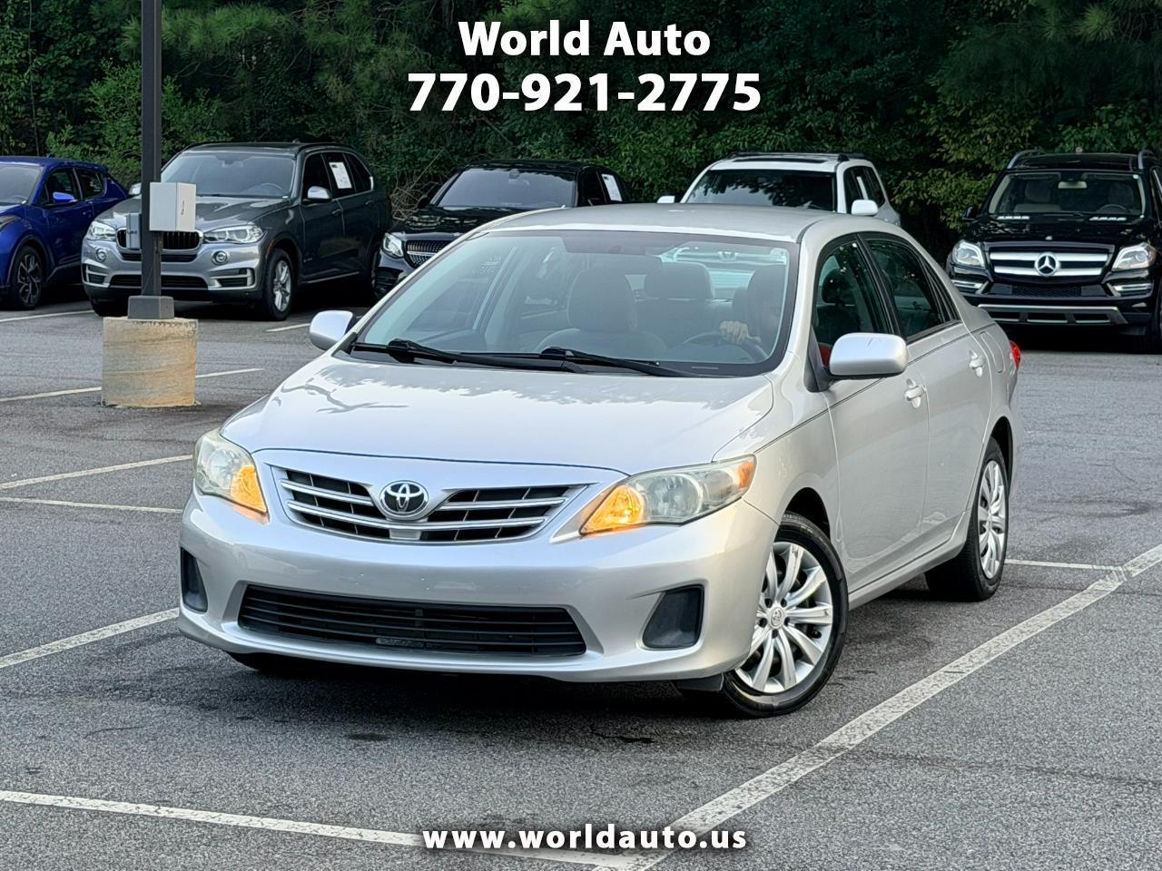 Classic Silver 2013 Toyota Corolla Sedan Front-Wheel Drive Automatic
