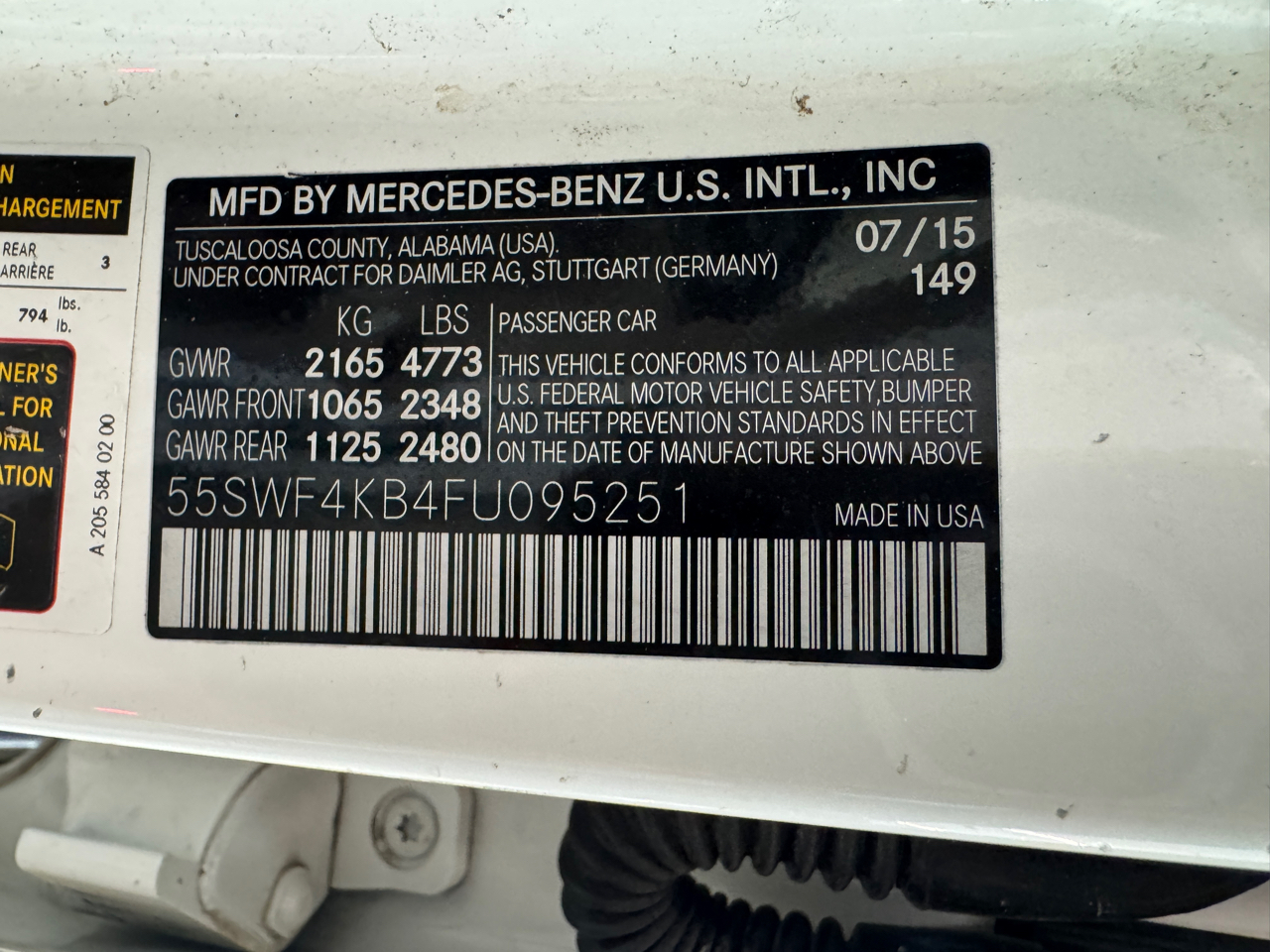 Mercedes-Benz C-Class C300 4MATIC Sedan 2015