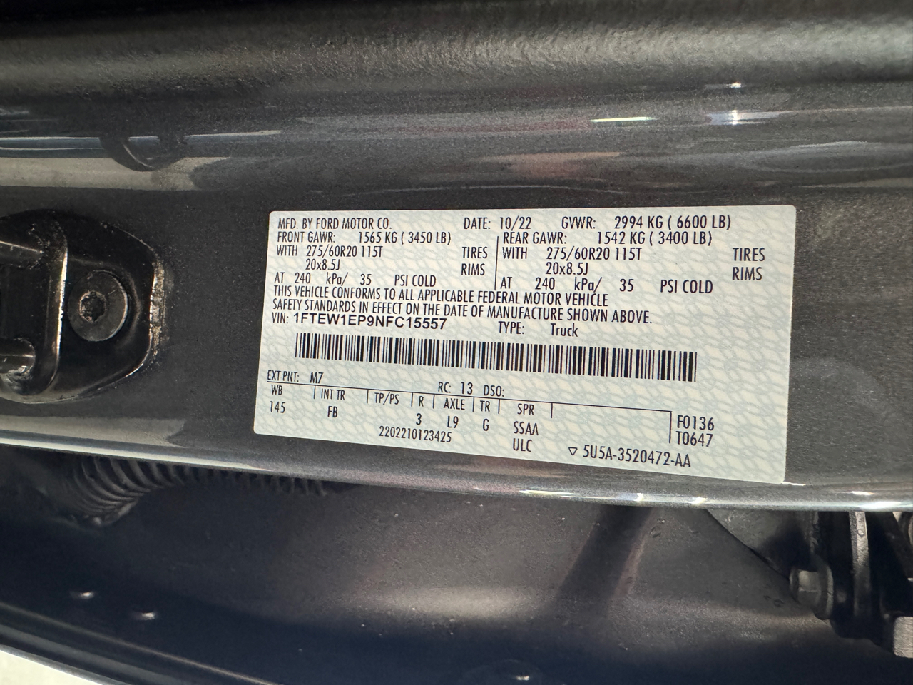 Ford F-150 XLT SuperCrew 5.5-ft. Bed 4WD 2022