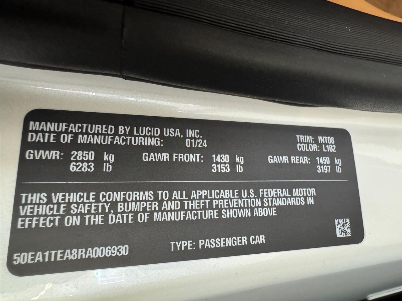 Lucid Air Touring 2024