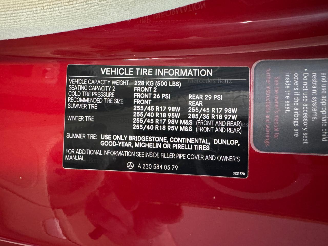 Mercedes-Benz SL-Class SL500 2004