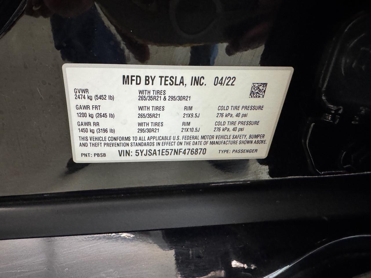 Tesla Model S Long Range 2022