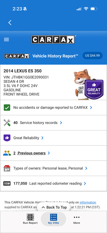 Lexus ES 350 Sedan 2014