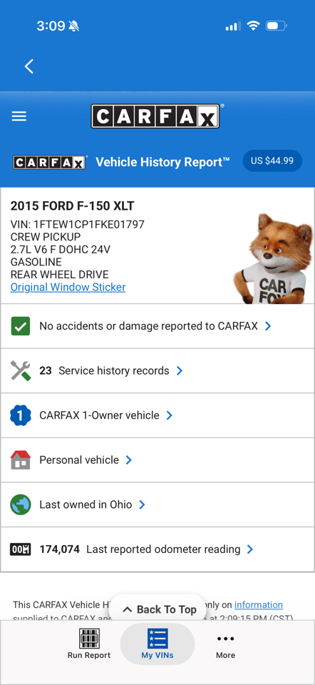 Ford F-150 XLT 2WD SuperCrew 5.5' Box 2015