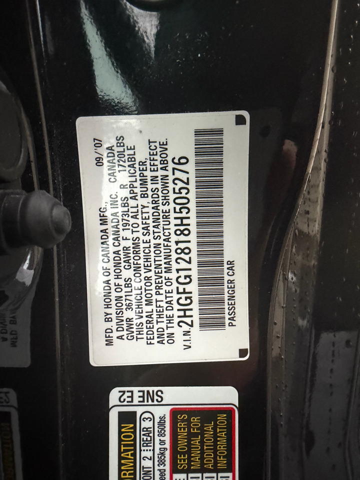 Honda Civic EX 2D Coupe 2008