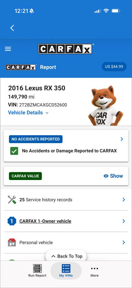 Lexus RX 350 AWD 2016