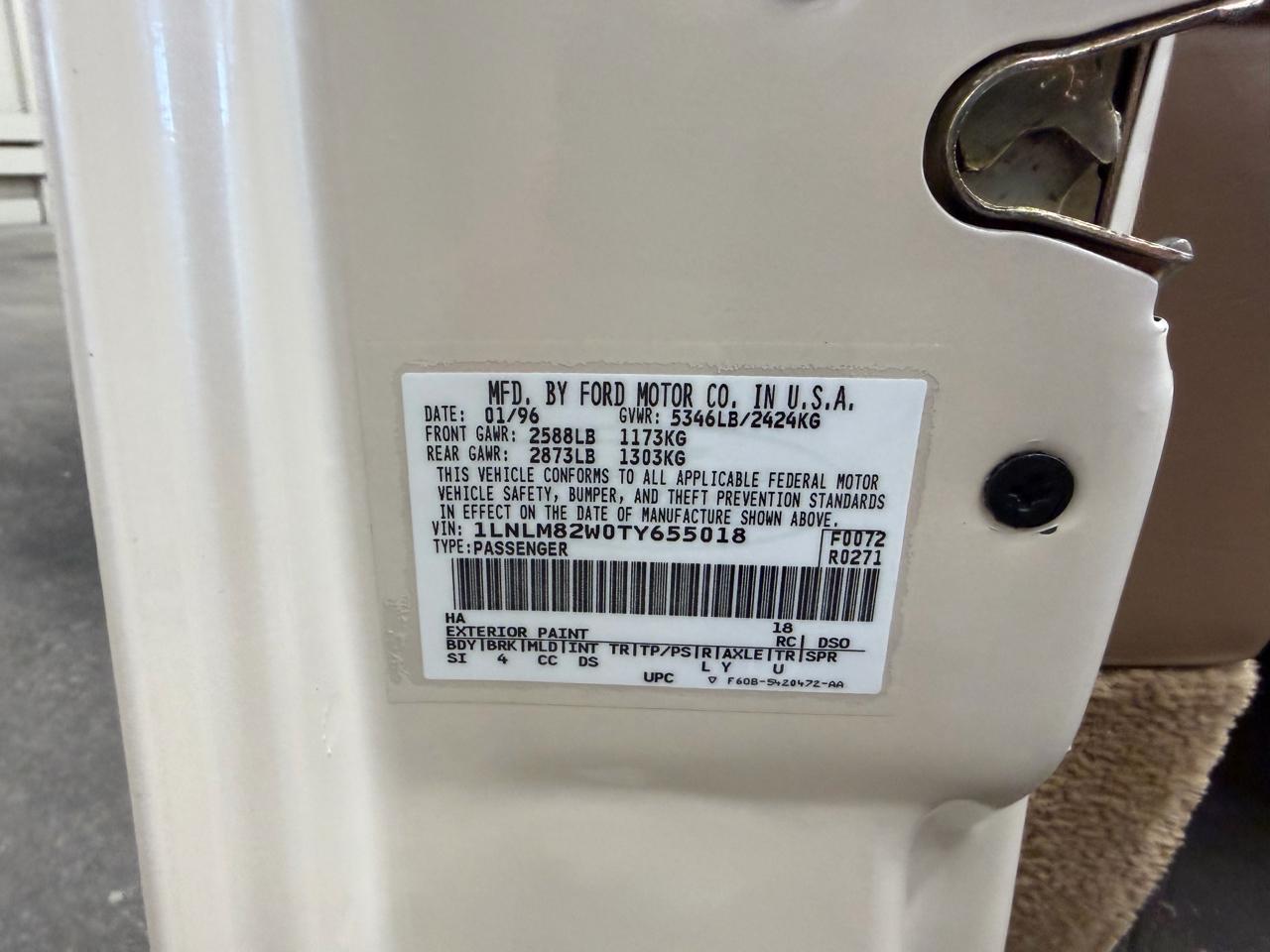 Lincoln Town Car Signature 1996